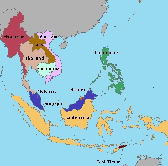 Southeast Asia map